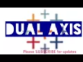 Tableau - What is dual axis How to show multiple measures in one view