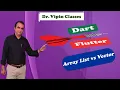 List vs Array vs Vector in Dart Flutter Dr Vipin Classes