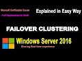 how to configure failover clustering failover clustering tutorial in hindi by icnt gyan