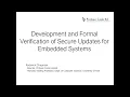 Development and Formal Verification of Secure Updates for Embedded Systems