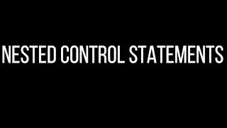07 Nested Control Statements in Java