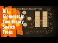 All Elements in Two Binary Search Trees LeetCode 1305 Coders Camp