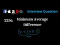 2256 - Minimum Average Difference Prefix Sum Leetcode Daily Challenge