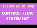 Nested while loop Control Flow Structure By Deepa Thakur