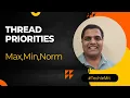 Thread Priorities in Java MAX MIN NORM Priority MultiThreading Practical