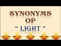 Synonyms of LIGHT