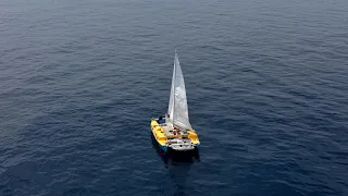 2 Days Alone at Sea On my Primitive Double-Canoe.
