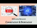 Difference Between Constructor and Destructor Constructor vs Destructor Learn the Difference