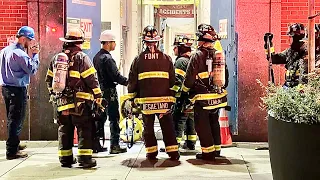 FDNY BOX 0585 FDNY ON SCENE OF SMALL EXPLOSION AT CON ED SITE ON 7TH AVENUE IN CHELSEA MANHATTAN
