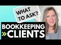 Questions to ask new bookkeeping clients bookkeeper interview