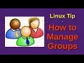 Linux Tip How to Manage Groups