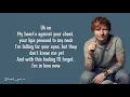 Download Lagu Ed Sheeran   Kiss Me Lyrics