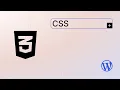 The programming languages of WordPress - CSS