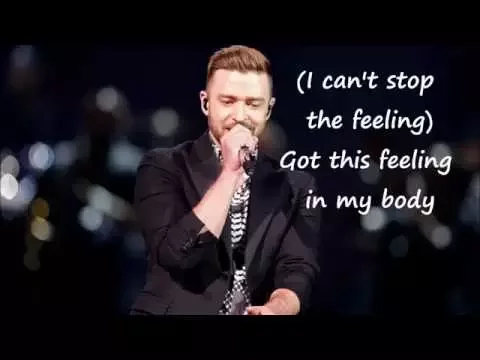 Download MP3 Justin Timberlake 'Cant Stop The Feeling' Lyrics, MP3,and Picture