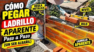 Cómo PEGAR LADRILLO APARENTE Paso a Paso (SIN SER ALBAÑIL)