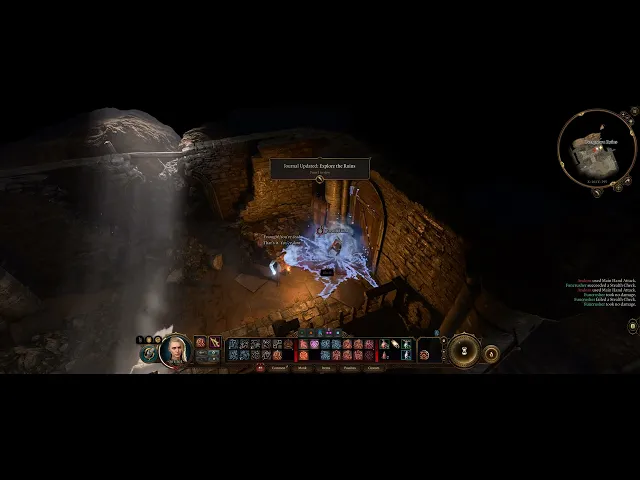 Real time combat test (Baldur's Gate 3)