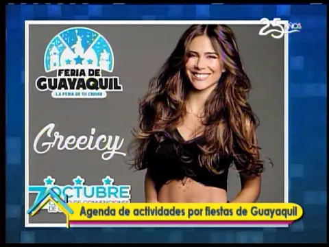 Agenda de actividades por fiestas de Guayaquil