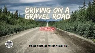 White Noise Sounds For Deep Sleep Driving On A Gravel Road Sounds For Sleeping Dark Screen 