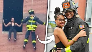 Firefighter Rescued Her From A 4-Story Building - Then Changed Her Life Forever