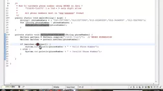HOW TO VALIDATE PHONE NUMBER USING REGEX IN JAVA