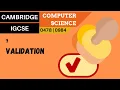 83 CAMBRIDGE IGCSE 0478-0984 7 Validation