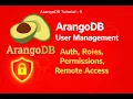 ArangoDB User Management Tutorial Auth Roles Permissions Remote Access
