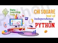 Chi square test of independence using Python 3