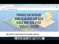 Working with pandas dataframes and seaborn visualization toolkit for easy data visualization