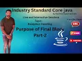 Purpose of Final Block in java Java Tutorial Java for beginners 2025 Full Stack Java Training