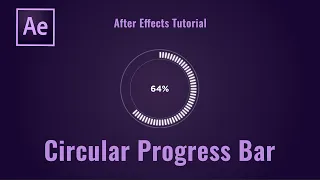 How to make Circular Progress Bar After Effects Tutorial