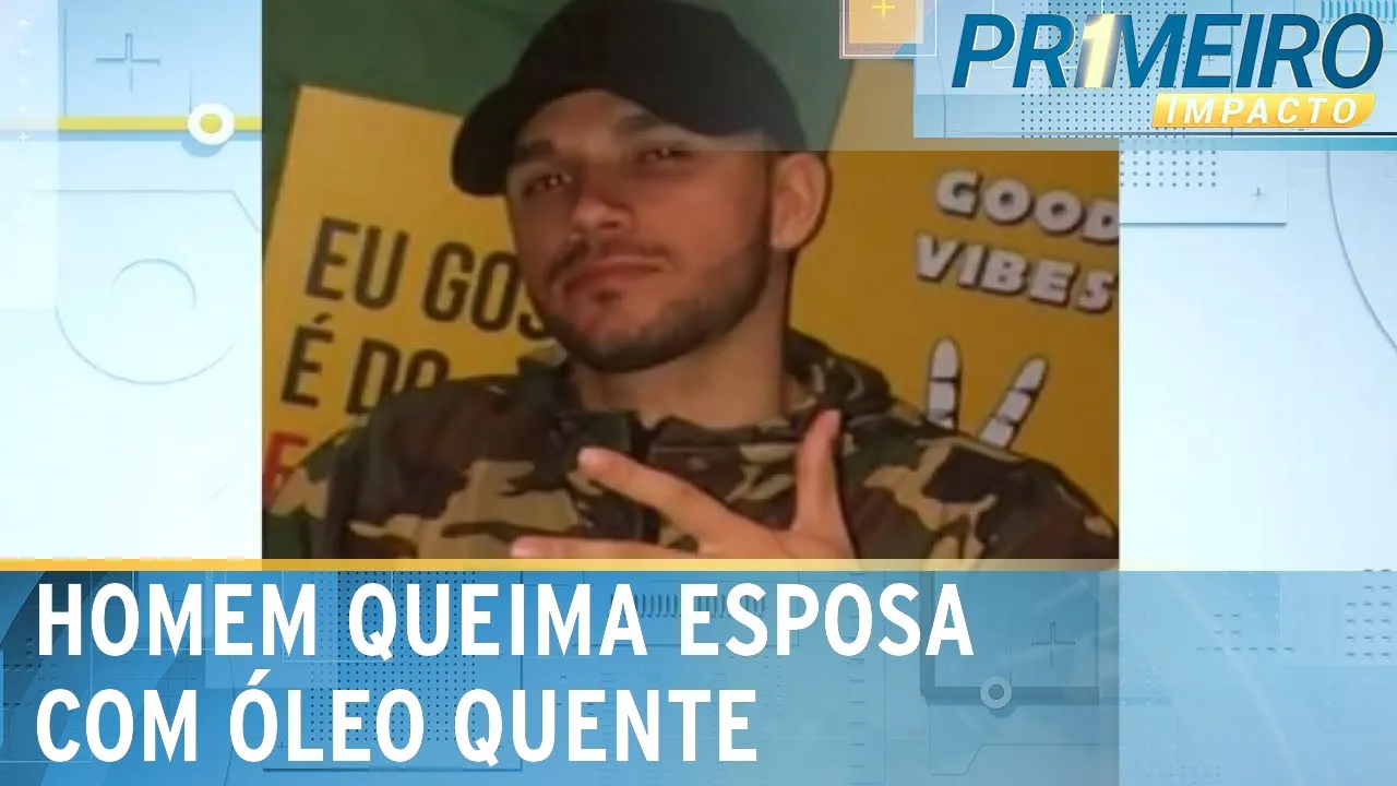 Homem pede dinheiro para apostar e queima esposa com óleo quente | Primeiro Impacto (22/11/23)