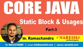 Static Block and Usages Part 3 Core Java Tutorial