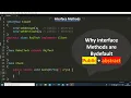 interface methods in java Learn Coding