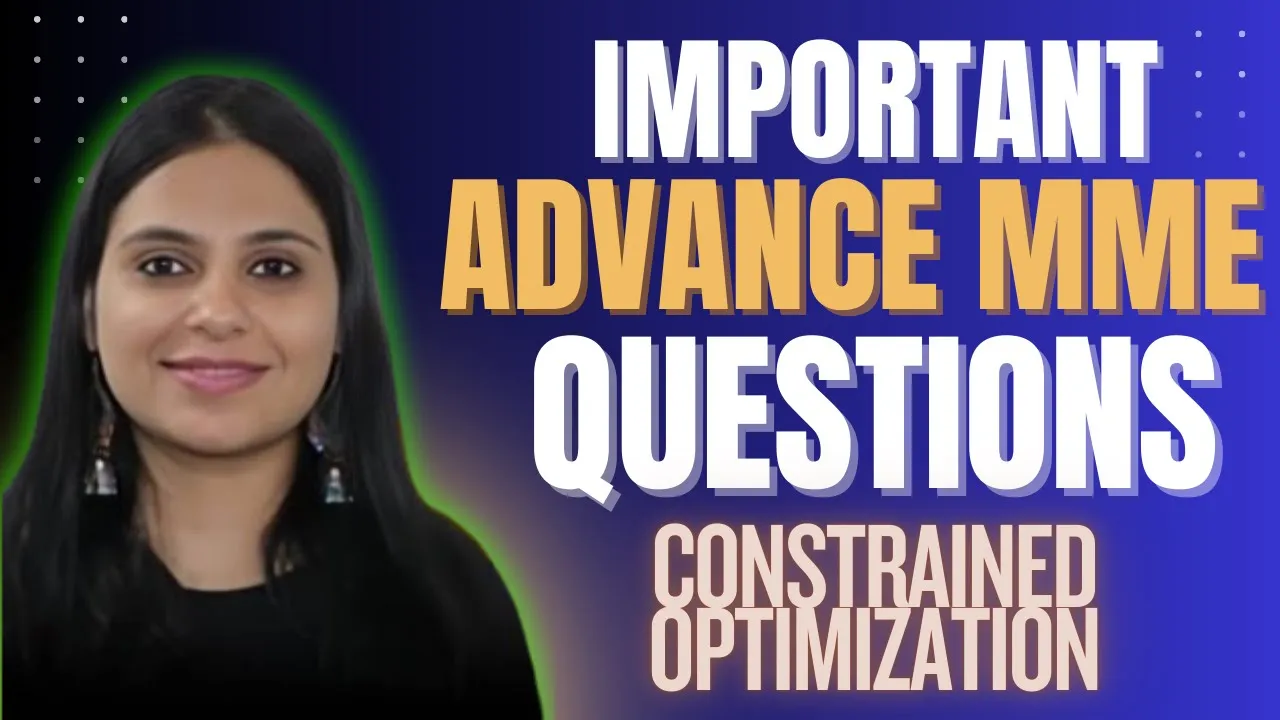 SEM 3 ECO(H) IMPORTANT QUESTIONS | CONSTRAINED OPTIMIZATION Advance MME | CUET PG ECONOMICS 2026