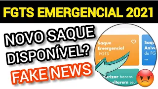 FGTS EMERGENCIAL 2021 - JÁ ESTÁ DISPONÍVEL? É MENTIRA - SAQUE DO FGTS EMERGENCIAL 2021.