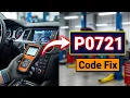 How To Fix P0721 Code - Transmission Output Speed Sensor Performance And Diagnosis