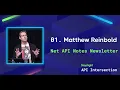 Ep 1 Putting Empathy Into APIs w Matthew Reinbold API Design Architect