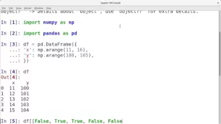 Boolean Indexing in Pandas