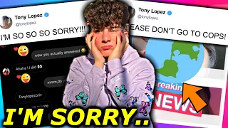 tony lopez could go to pr1 0n for this hype house c ms fans his response 