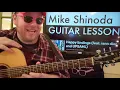 How To Play Happy Endings Guitar Mike Shinoda iann dior // easy guitar tutorial beginner lesson