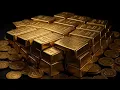 Luxury Gold Bars Coins Stack Seamless Loop 4K No Copyright