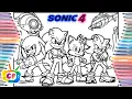 Sonic 4 All Characters coloring Sonic characters Sonic the Hedgehog 4