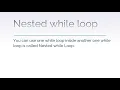 Nested While Loop-C Programming-Tamil