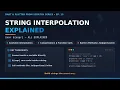 Dart Tutorial for Absolute Beginners 2026 Dart String Interpolation Explained Ep 15