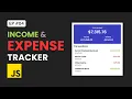 Create an Expense Tracker with JavaScript