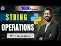 Lec-17 Various String Operations with execution