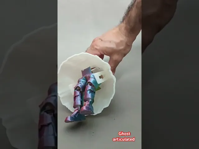 Dancing Articulated Ghost โ Fully Posable Walking Ghost - 3D Printable Kinetic Character video thumbnail