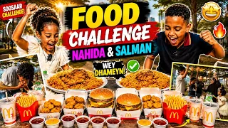 CHALLENGE CUNTADA NAHIDA IYO RIDWAAN MAXA KALA QABSADAY SALMAN IYO NADIA WEY XANAGEYN DAGAL 😂