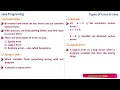 Types of Errors - Java Programming