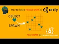 how to make a puzzle game in unity part 8 How to spawn objects in grid